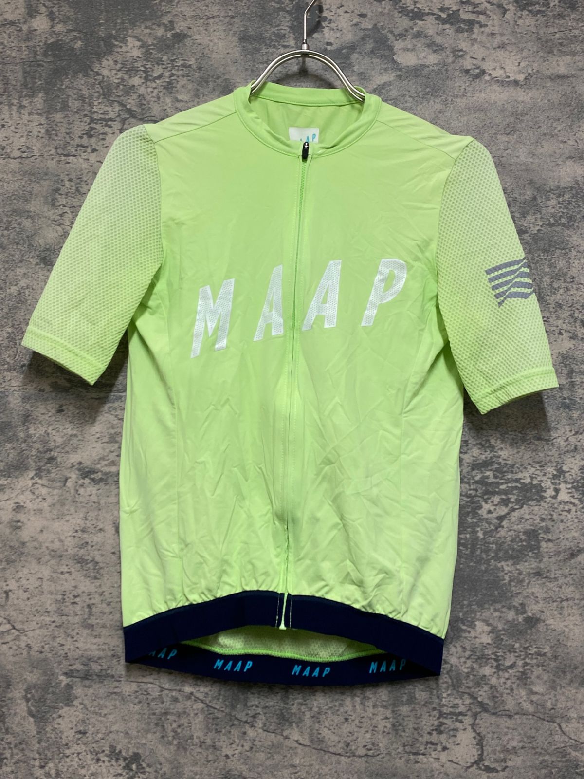 JO 700 マープ MAAP PRO FIT JERSEY 半袖 サイクルジャージ 黄緑 M
