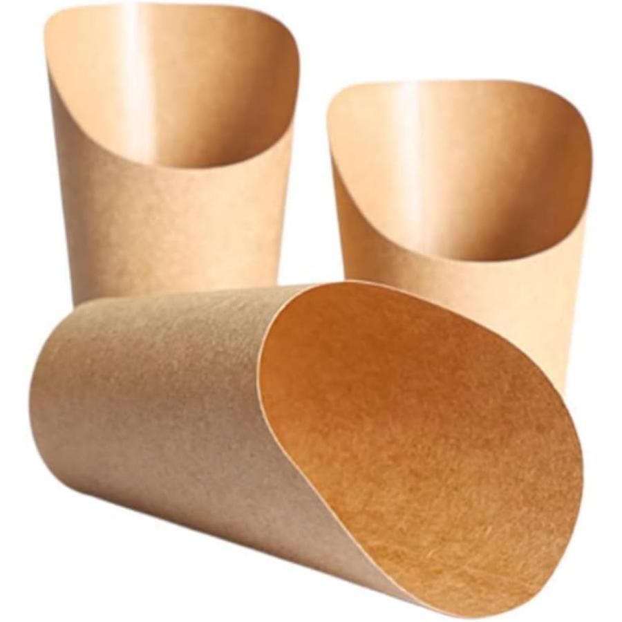 使い捨て紙コップ 業務用 デザートカップ フライドチキンカップ アイスクリームカップ 14 16オンス クラフト紙 バブルワッフル ポテトチッ