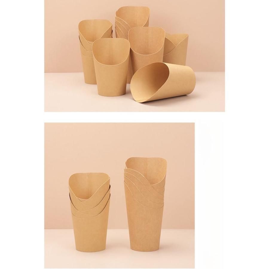使い捨て紙コップ 業務用 デザートカップ フライドチキンカップ アイスクリームカップ 14 16オンス クラフト紙 バブルワッフル ポテトチッ WWW_OPDRERGINERDOGAN_COM