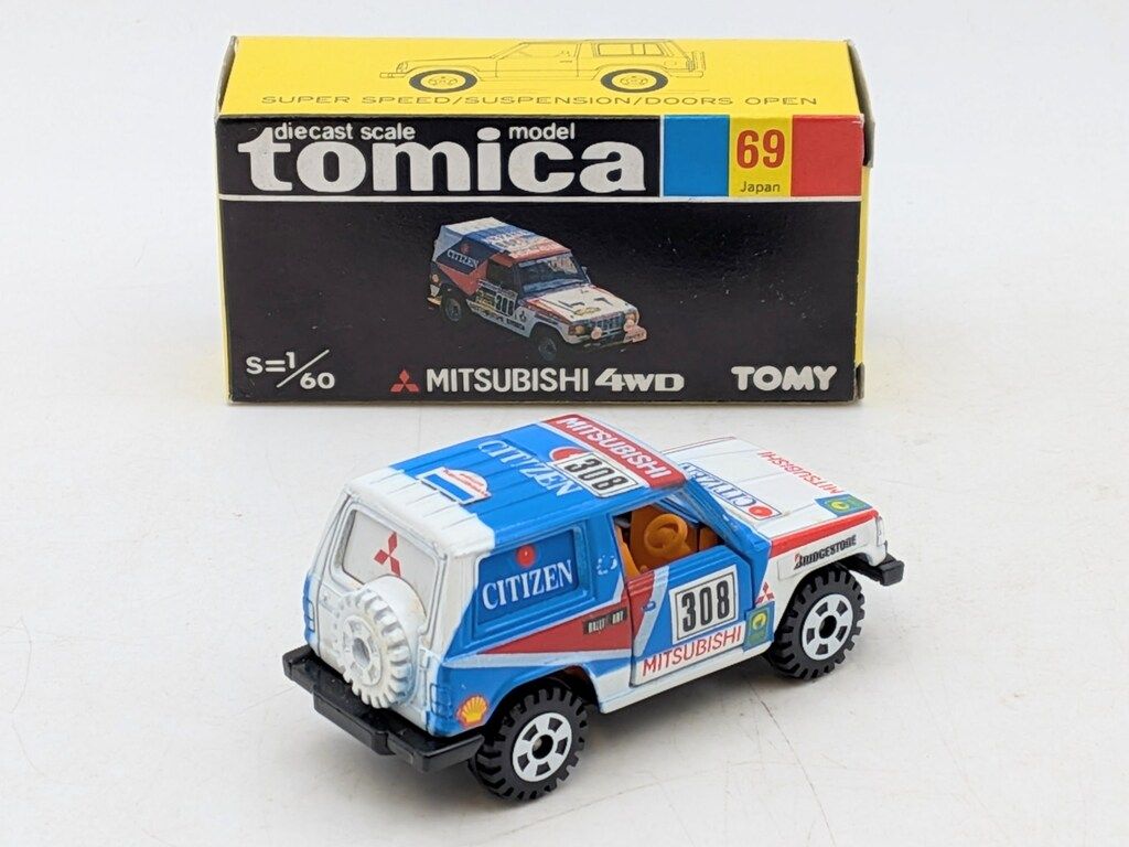 トミカ 69-4-13 三菱自動車特注パジェロ #342/344 CITIZEN Tomica Tomy 69-4-13/14 Mitsubishi Pajero 4WD - Made In Japan | eBay
