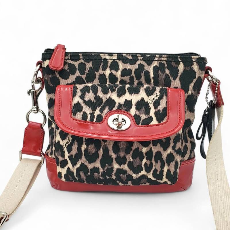 希少美品✨コーチ ショルダーバッグ パッチワーク ハラコ レオパード 希少美品 COACH コーチ ショルダーバッグ パッチワーク ハラコ