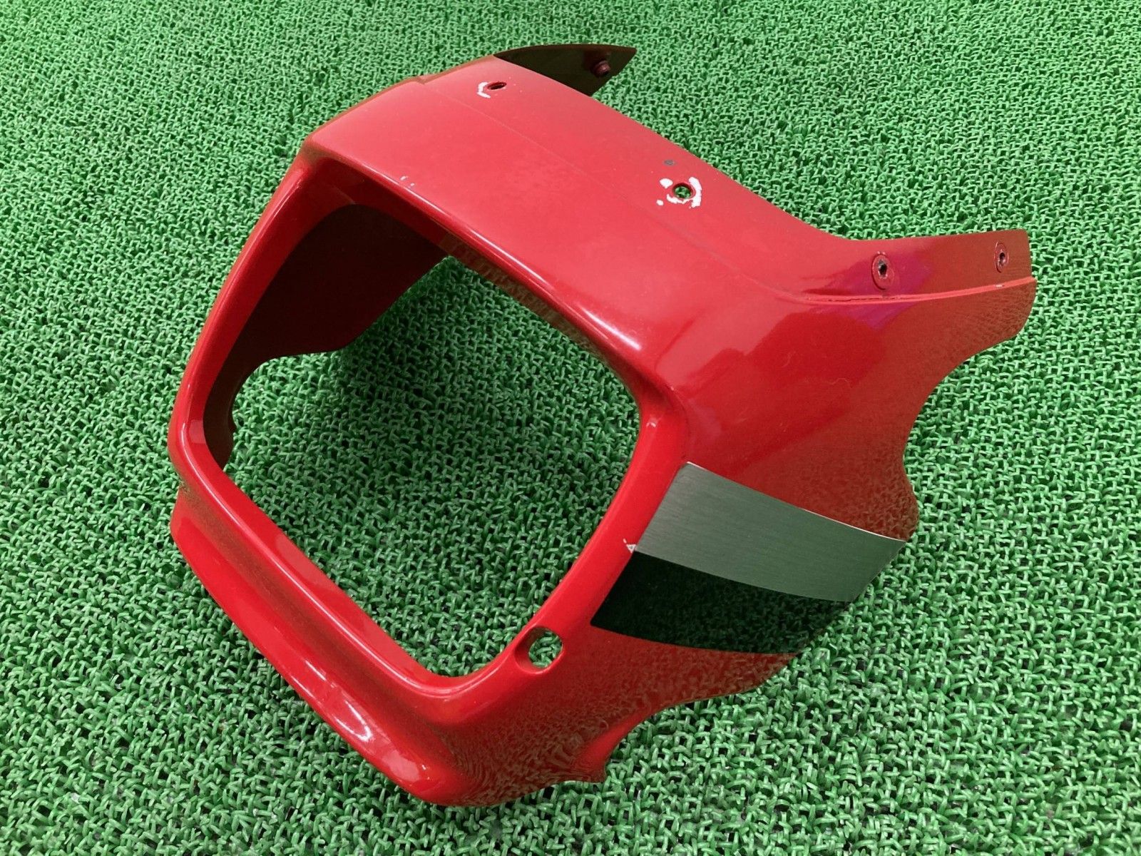 ZRX 400 ビキニカウル 赤 55028 1326 カワサキ ZR E アッパーカウル ライトカウル 修復素材に コケキズ無し De