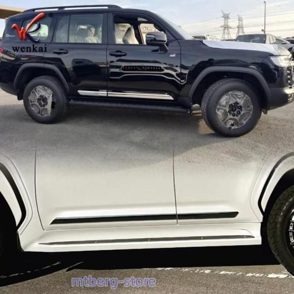 ランドクルーザー ランクル300 ドアロアガーニッシュ LC 300 サイドドアアンダーモール トリム クロームメッキ セットc 251113