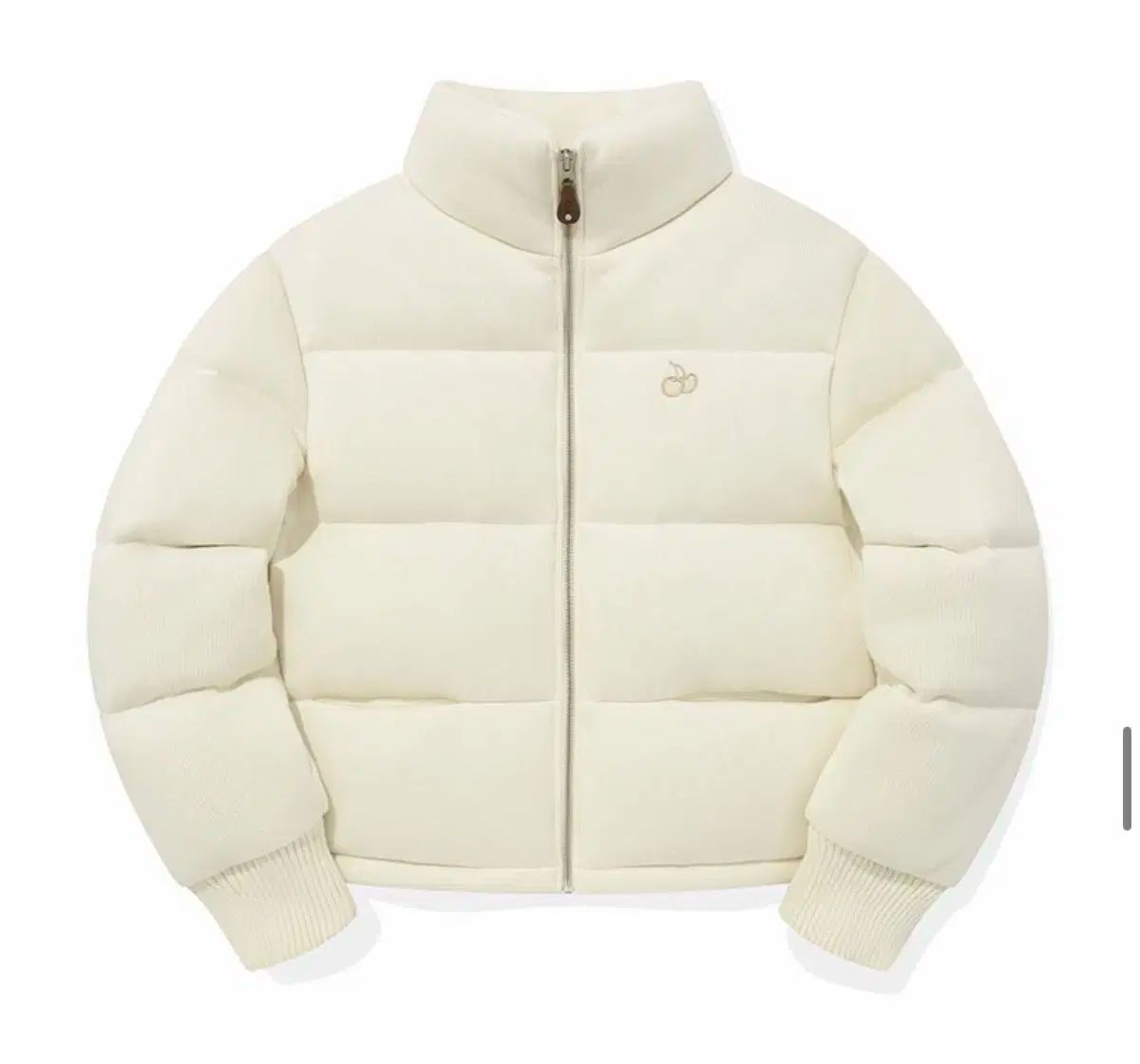 キルシー チェリー ニット ハイネック ダウン アイボリー