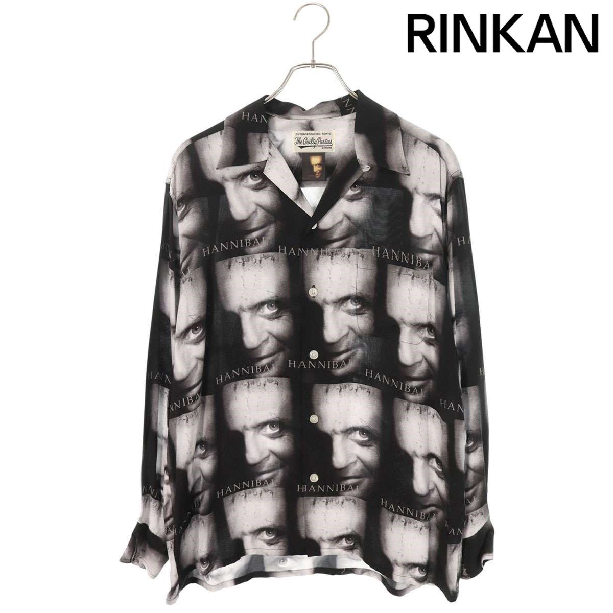 ワコマリア HANNIBAL L/S HAWAIIAN SHIRT ハンニバル総柄レーヨン長袖