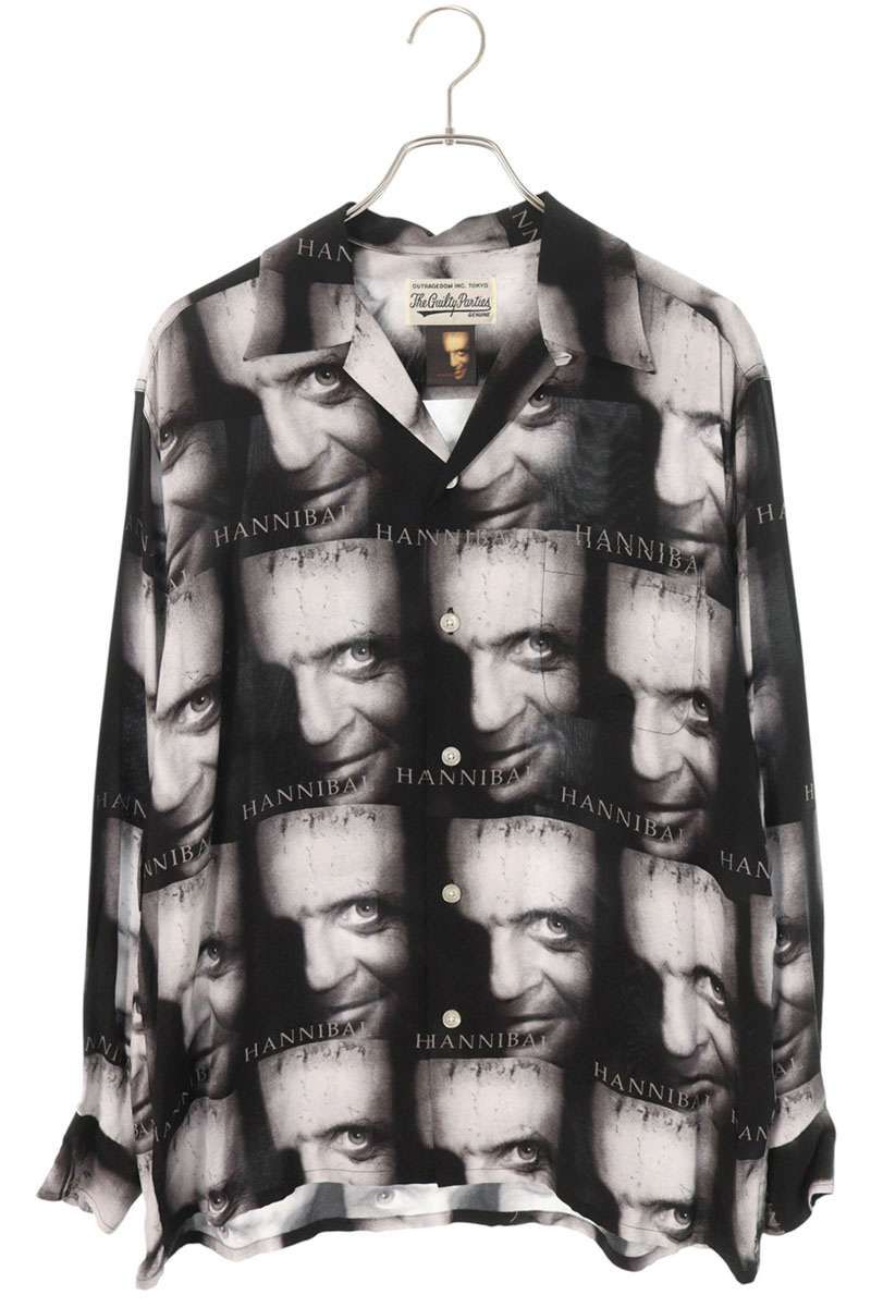 ワコマリア HANNIBAL L/S HAWAIIAN SHIRT ハンニバル総柄レーヨン長袖