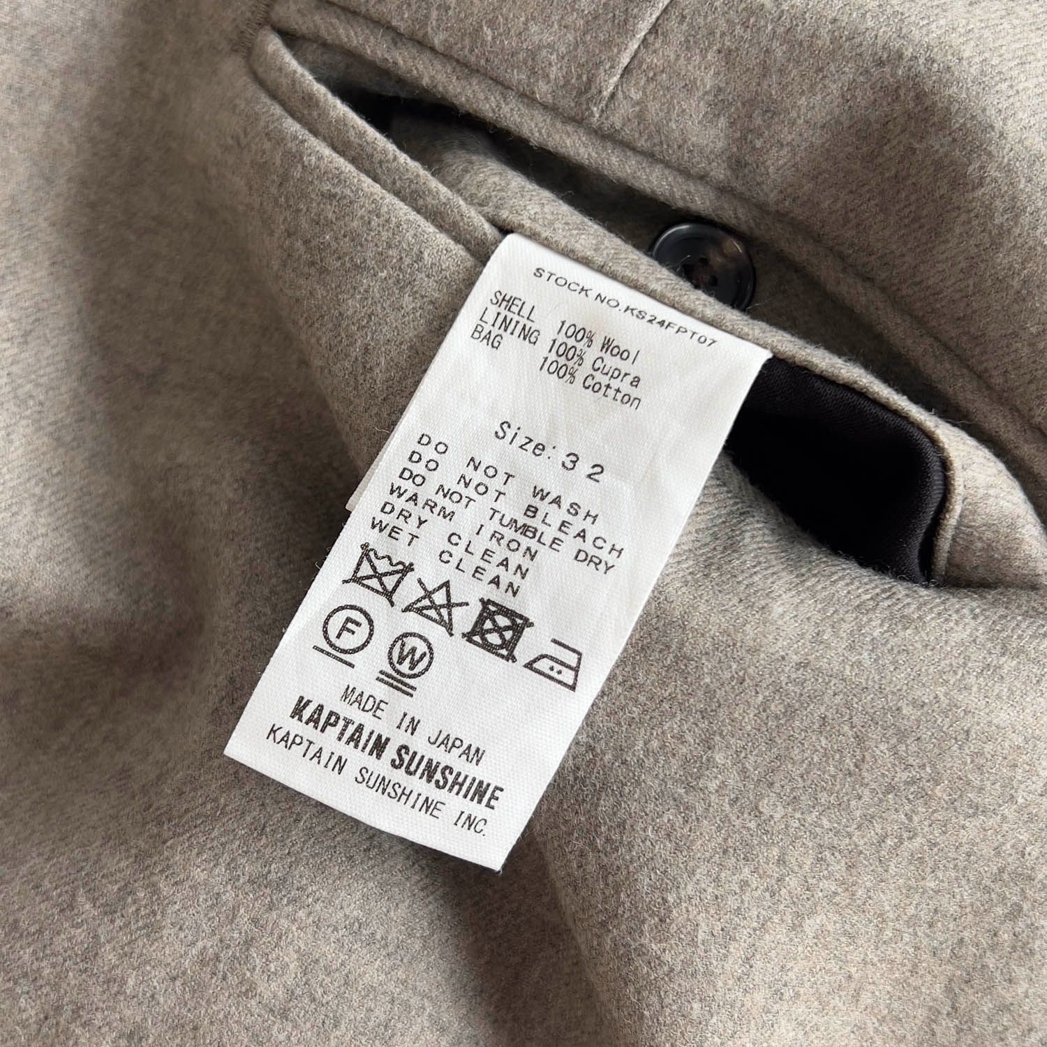 KAPTAIN SUNSHINE (キャプテンサンシャイン) 2プリーツ トラウザーズ