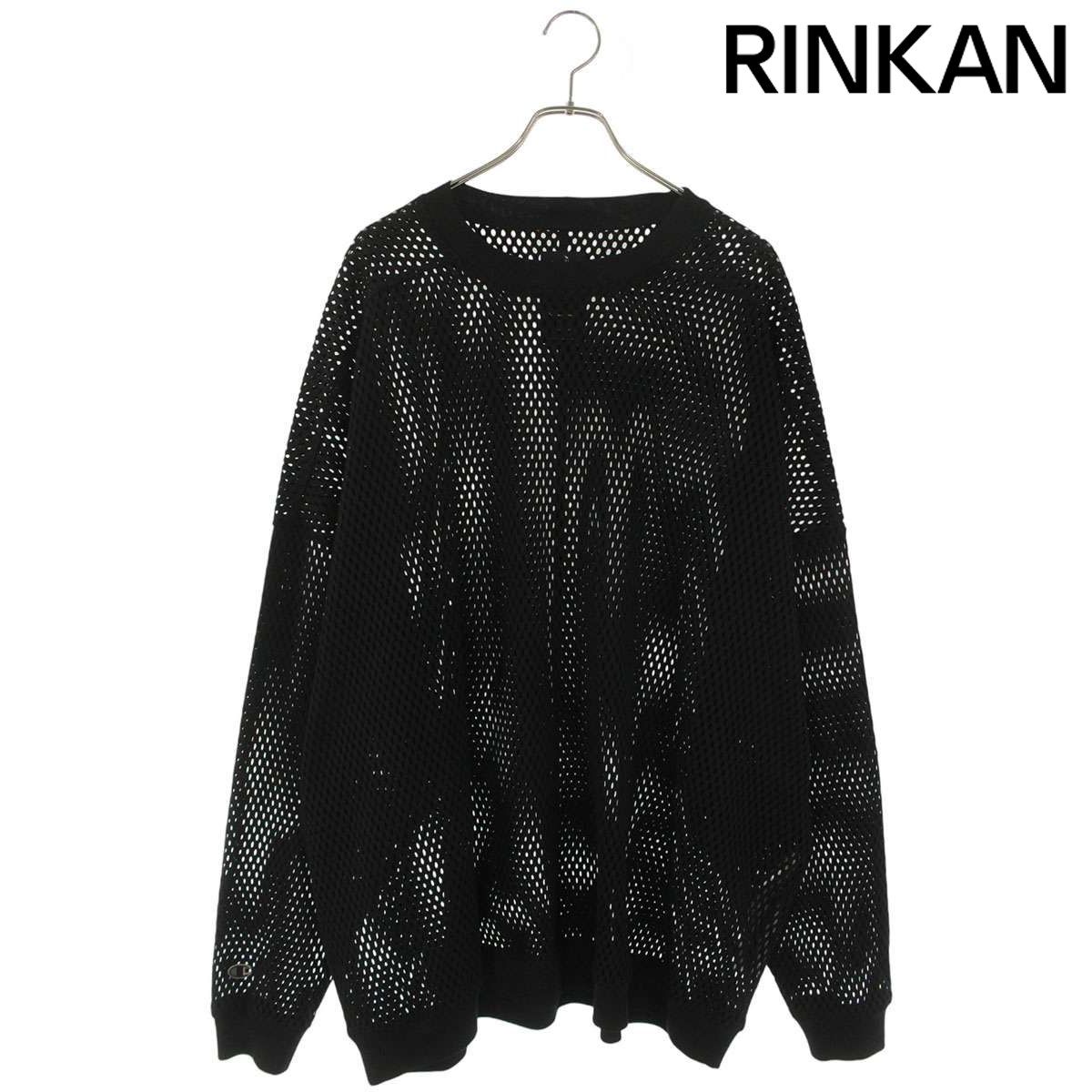 リックオウエンス ×チャンピオン Champion CM01E1670 メッシュ長袖カットソー メンズ XL