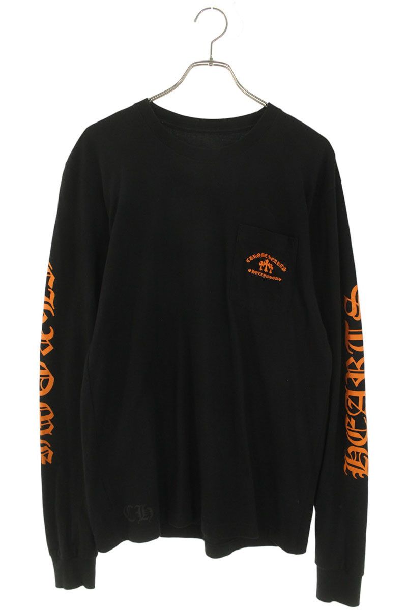 クロムハーツ CH L S 1 バックセメタリークロスプリント長袖カットソー メンズ