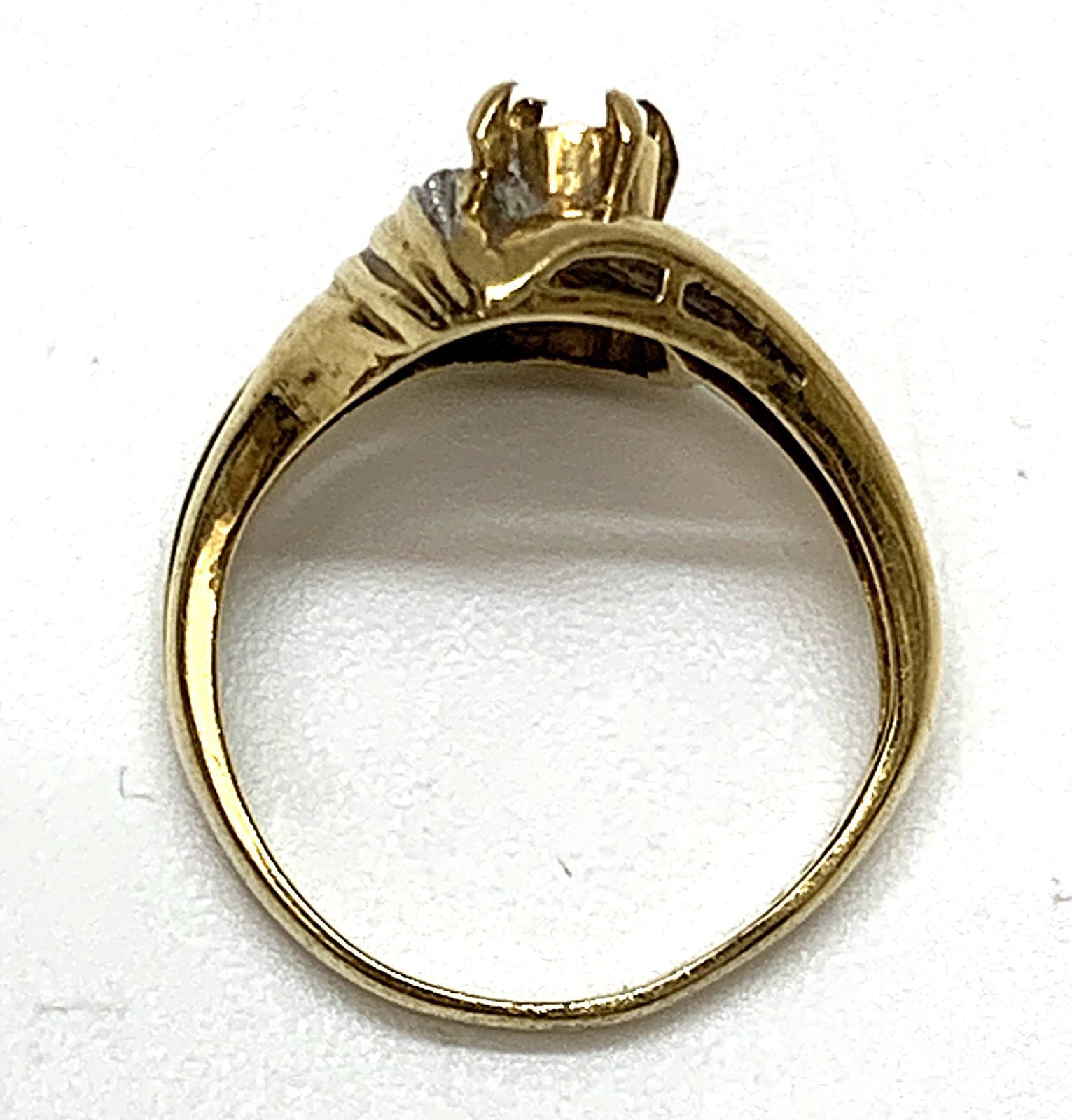 鑑定済み　K18 Pt900 ダイヤ 0.02カラット　指輪 総重量3.5g PT900 リング 指輪 11.5号 ダイヤ 0.02 総重量約3.5g 中古 美品 送料