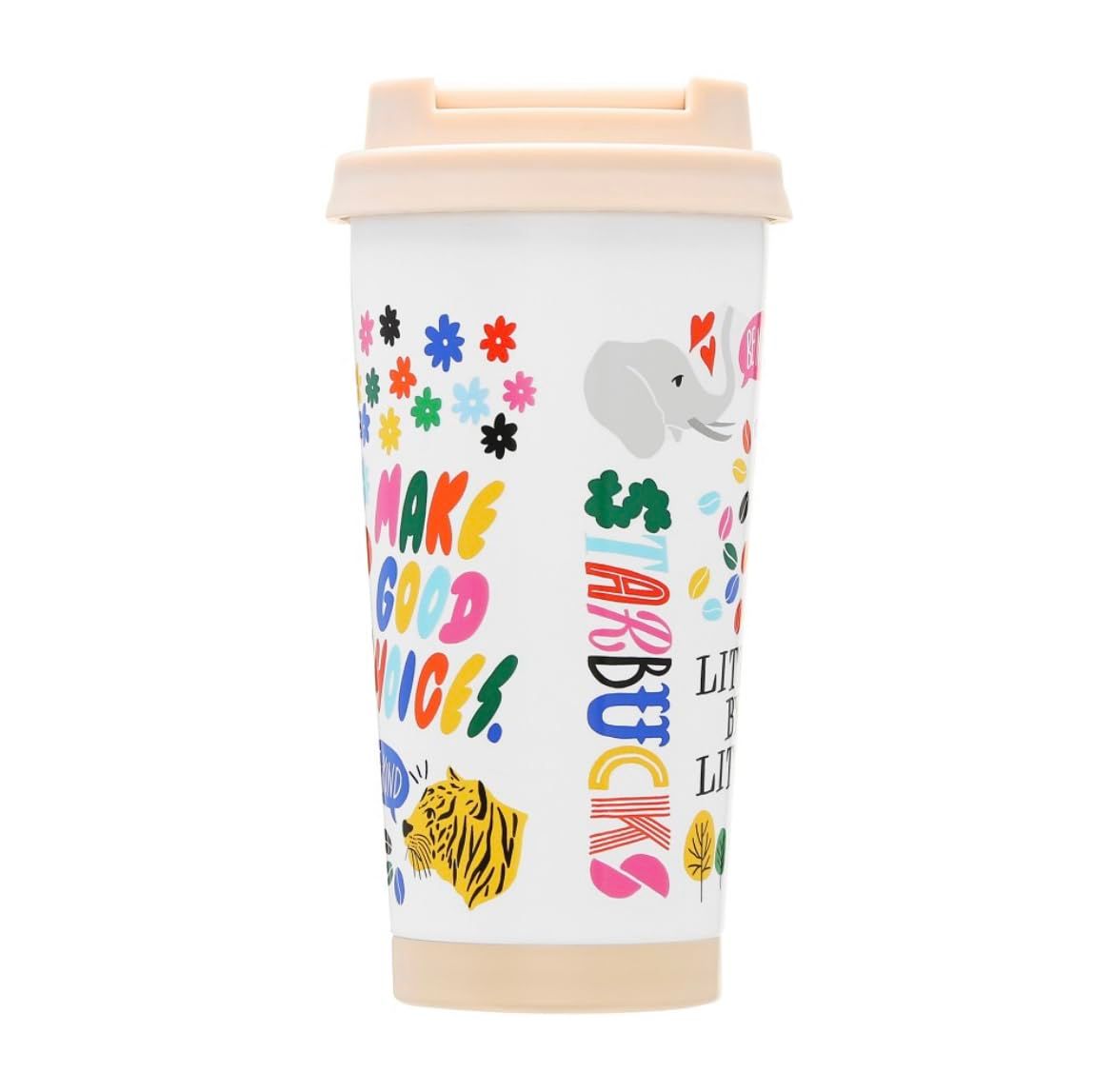 スタバ スターバックス タンブラー リサイクルステンレスToGoロゴタンブラー ホワイト 473ml HABF TOGO ベージュ