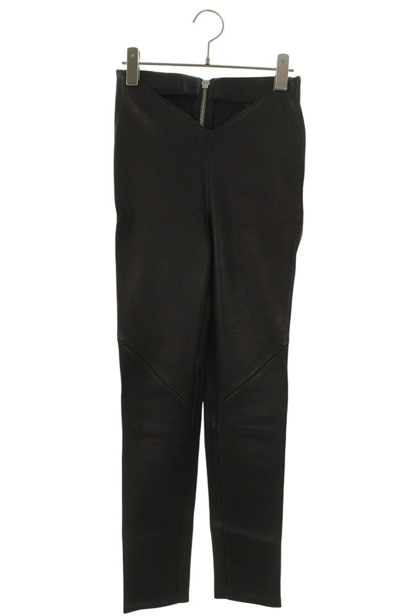 クロムハーツ バックダガージップスリムフィットレザーロングパンツ メンズ M