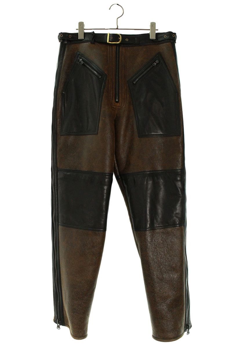 イサムカタヤマバックラッシュ 2118-01 シープスキンムートンロングパンツ メンズ L