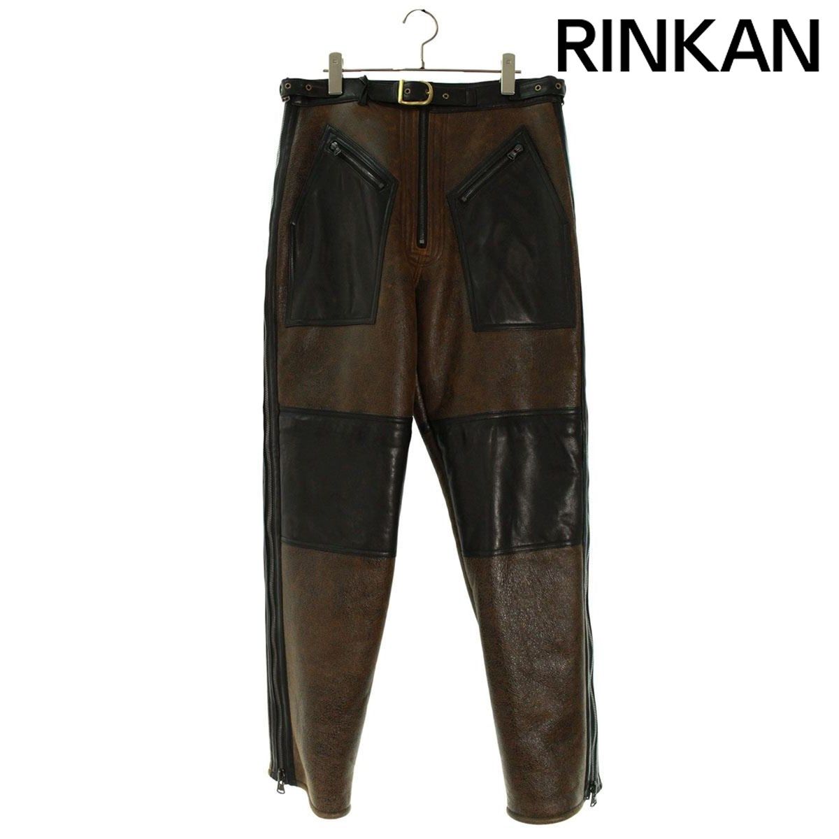 イサムカタヤマバックラッシュ 2118-01 シープスキンムートンロングパンツ メンズ L