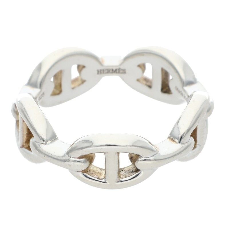 エルメス Chaine d Ancre Enchainee PM シェーヌダンクルアンシェネPMシルバーリング メンズ 57 16 5号