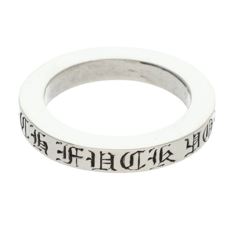 クロムハーツ 3 mm SPACER FUCKYOU mmスペーサーファックユー シルバーリング メンズ 9 5号