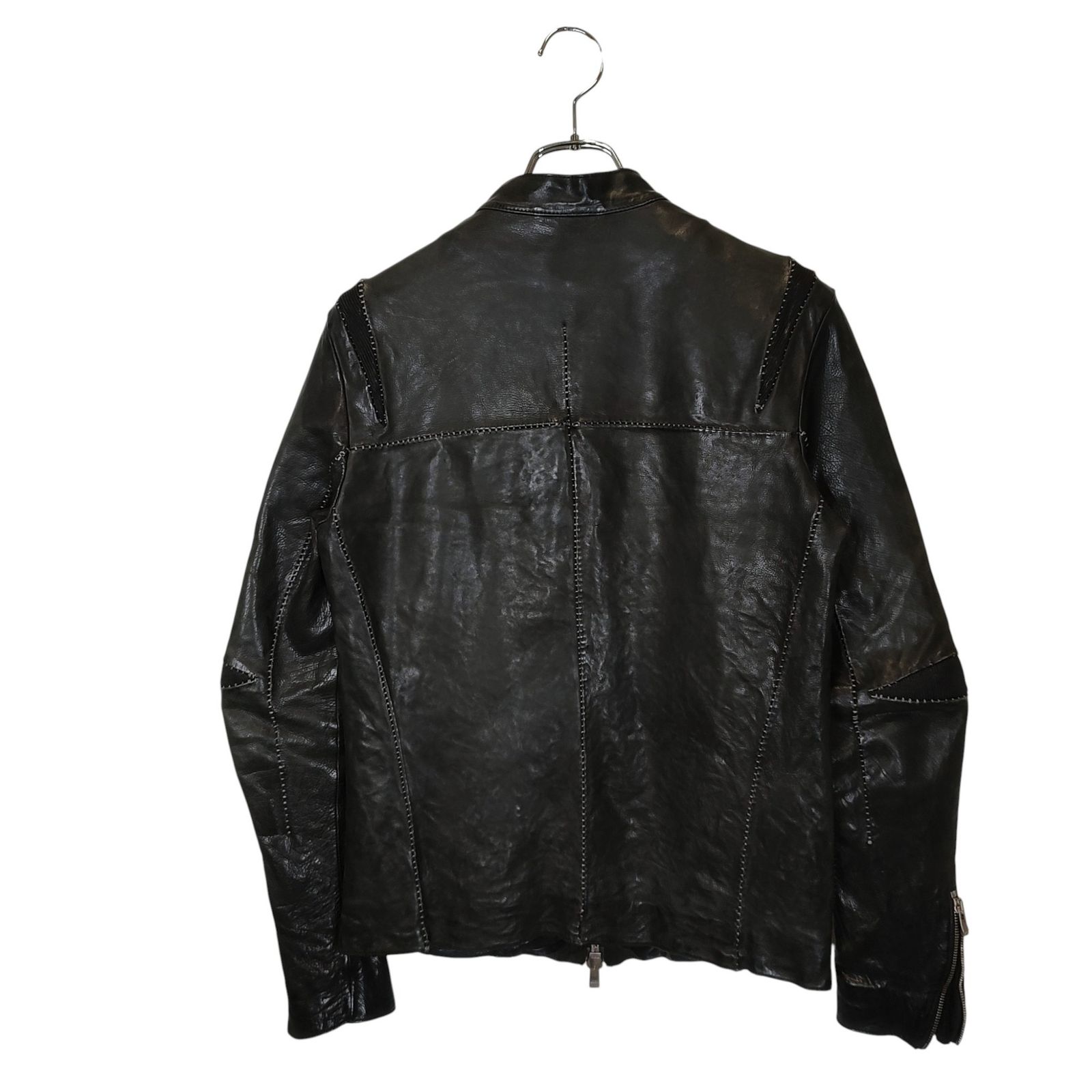 incarnation インカネーション CALF LEATHER ジャージー切替 レザー