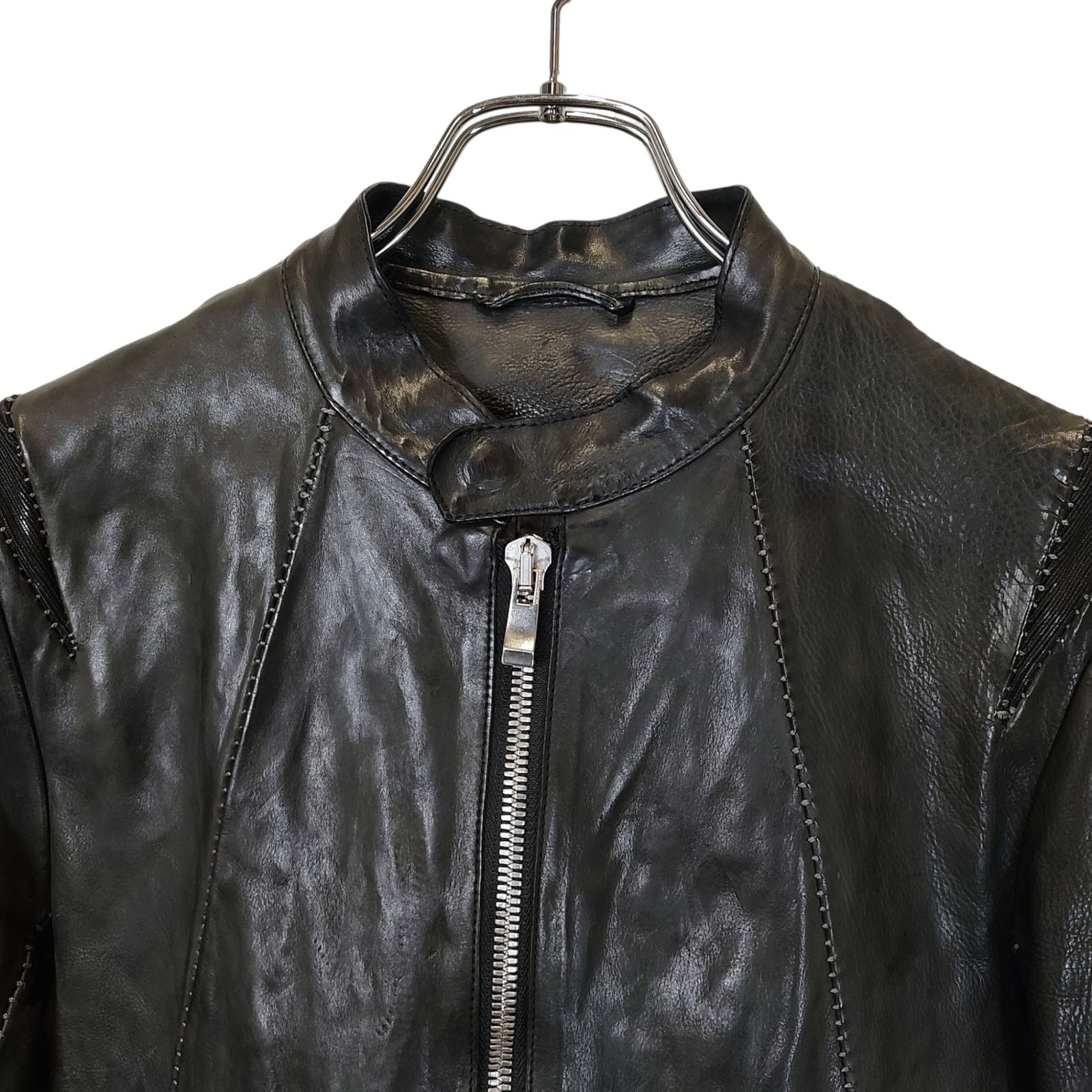 incarnation インカネーション CALF LEATHER ジャージー切替 レザー