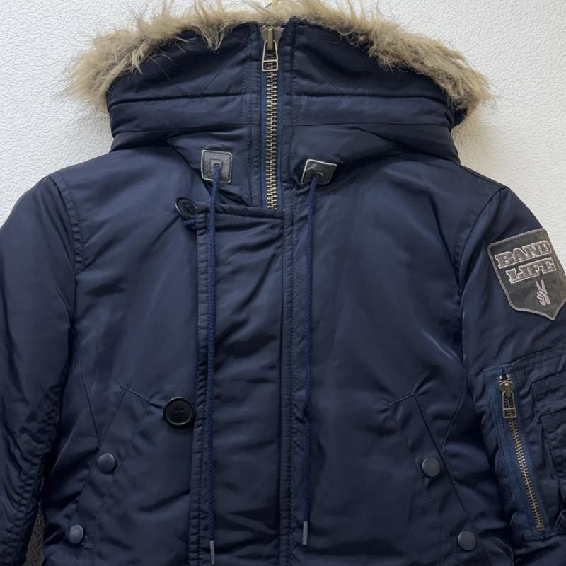 ヒステリック N-3B ショート丈 ミリタリー フライト ボンバー ジャケット 紺 ネイビー 2AC-8070 メンズ ISItems 古着 50146774