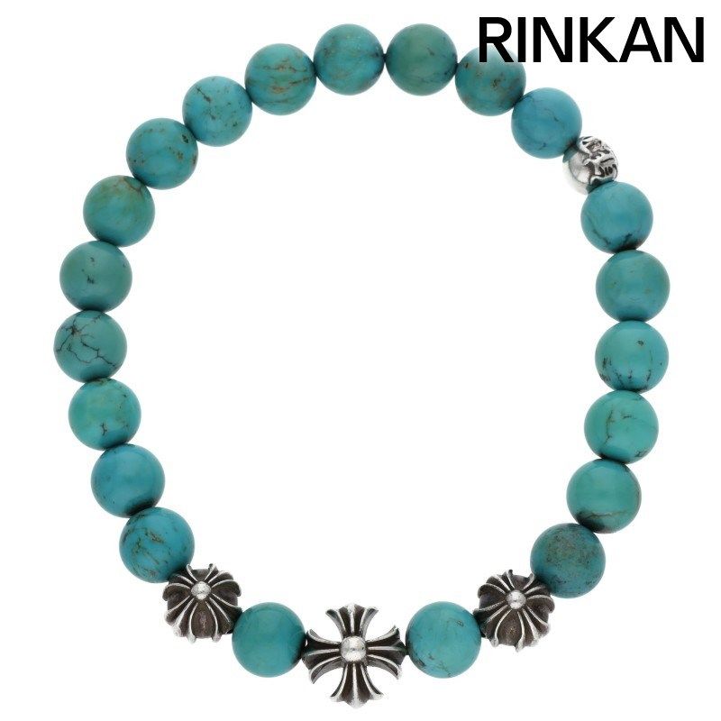 クロムハーツ 8mm BEAD 8mmビーズブレス BEAD13 8mmターコイズビーズブレスレット メンズ 8mm