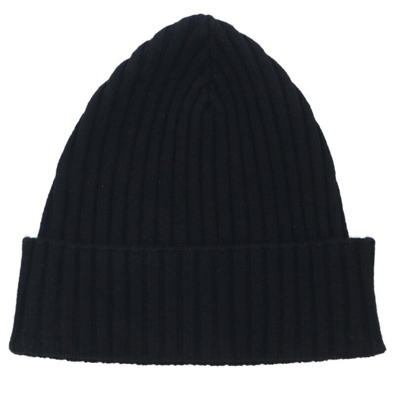 CHプラスパッチカシミアニットビーニー帽子