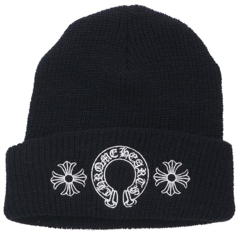 クロムハーツ WOOL WATCH CAP ウールワッチキャップ ホースシュー刺繍