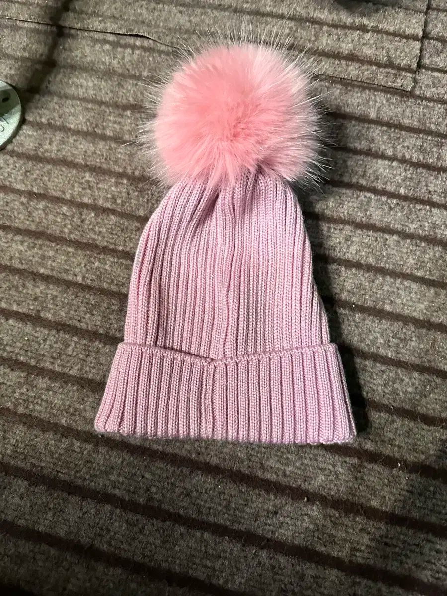 正規品)MONCLER モンクレール キッズ ポンポン ビーニー M ピンク