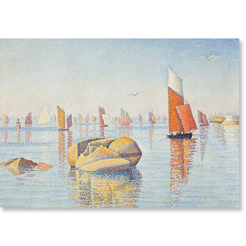 A2サイズ ポール・シニャック ポスター コンカルノー、朝の静けさ