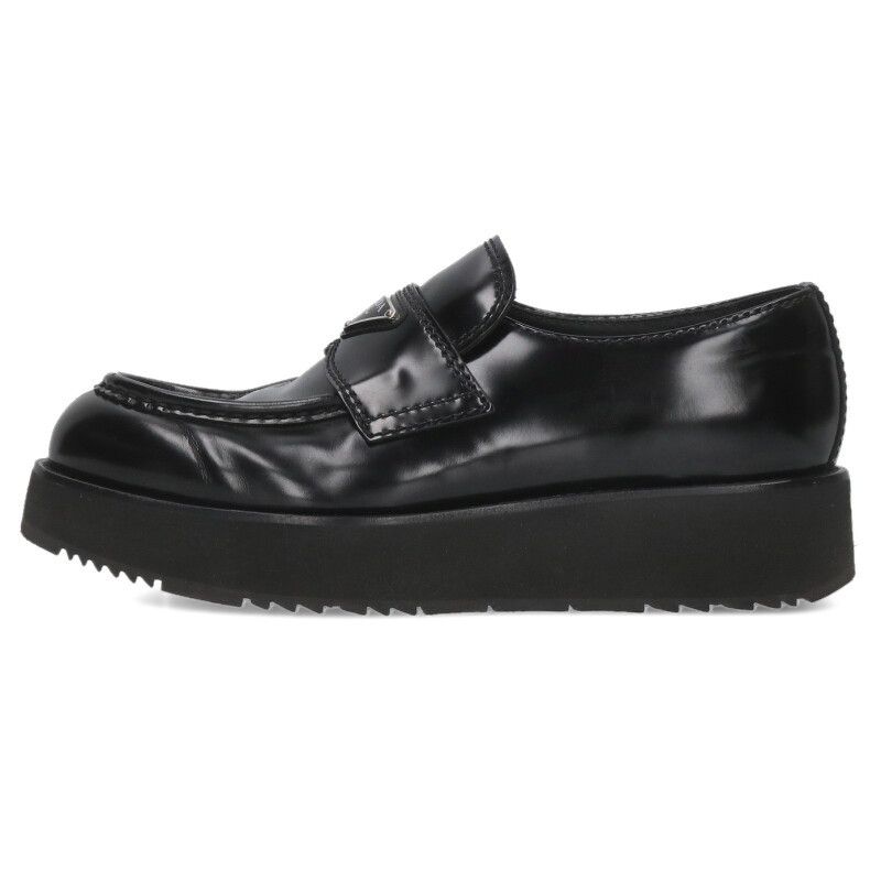 プラダ 2DG147 三角ロゴプレートローファーシューズ メンズ 7