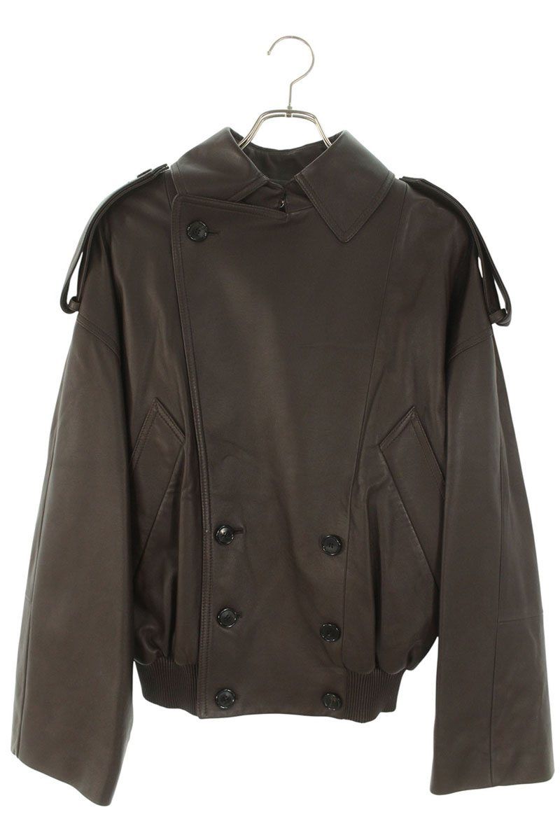 ロエベ S540Y19L74 ナッパラムスキンバルーンレザージャケット レディース 36