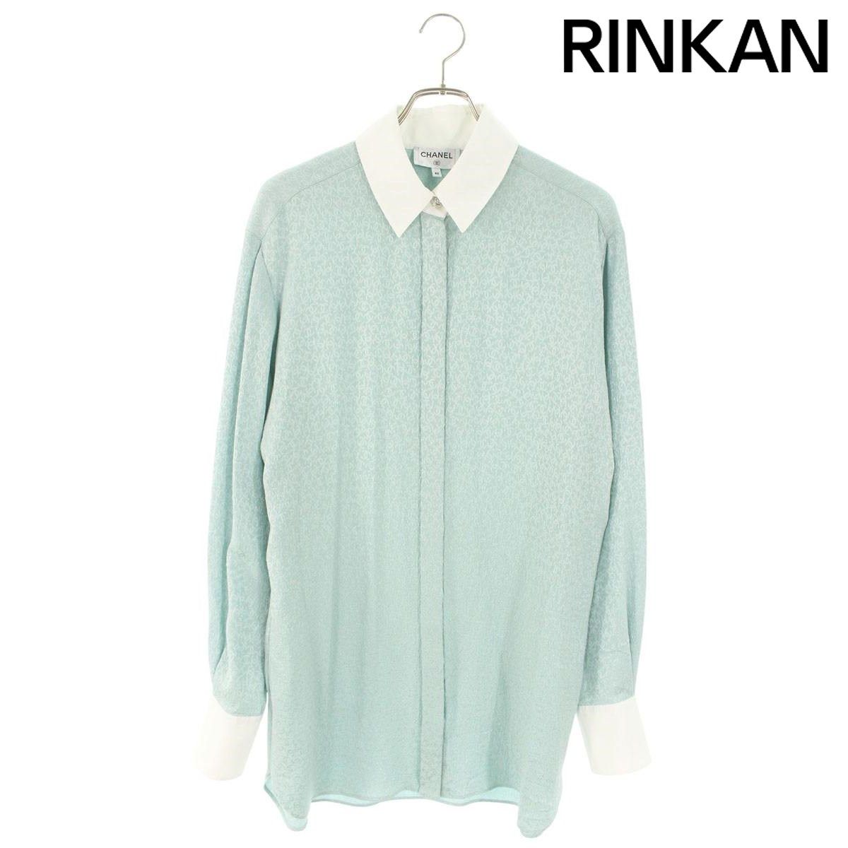 CHANEL シャネル ココマーク 長袖シャツ Chanel CHANEL Cocomark Embroidery Long Sleeve Shirt Blouse White