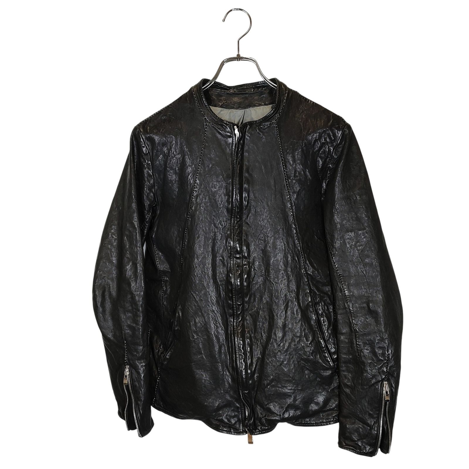 incarnation インカネーション SHEEP LEATHER NO COLLAR ZIP/F MOTO