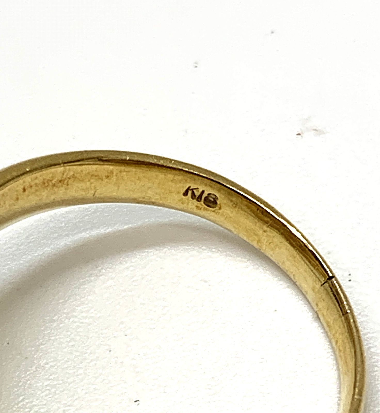 K18 フラワーデザイン ダイヤモンド 総計 0.25ct リング 指輪 ＃14 