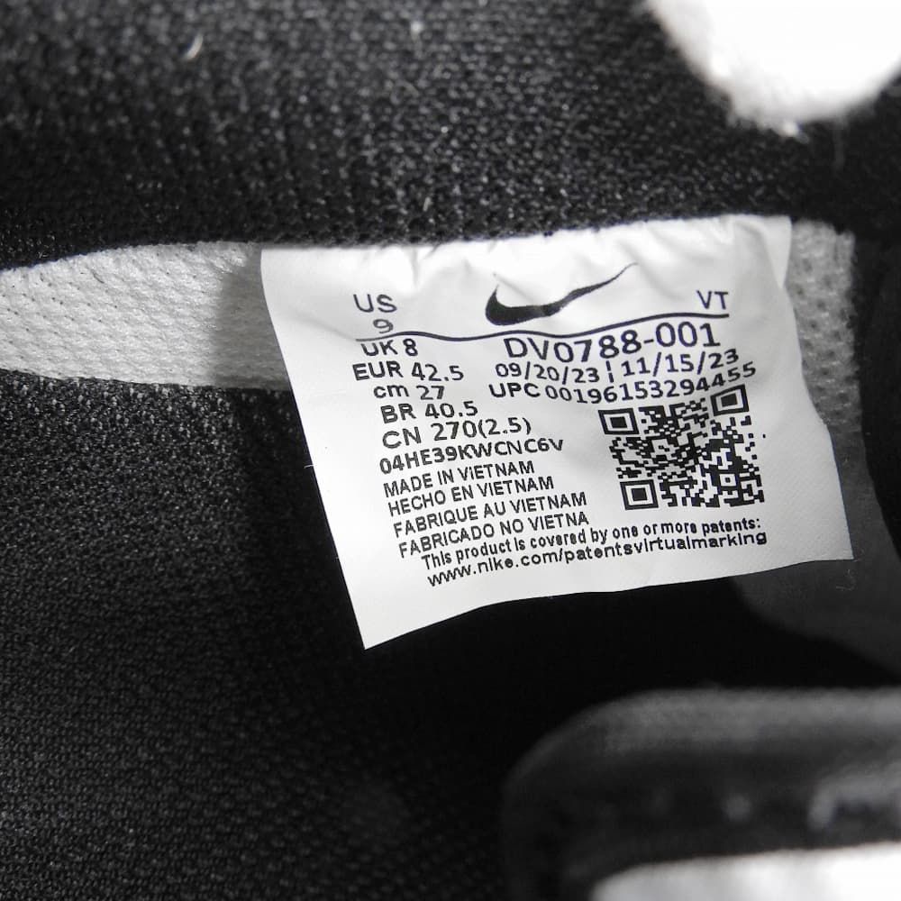 NIKE ナイキ 新品同様 Air Force 1 Low ストア 07 Black/Black/White