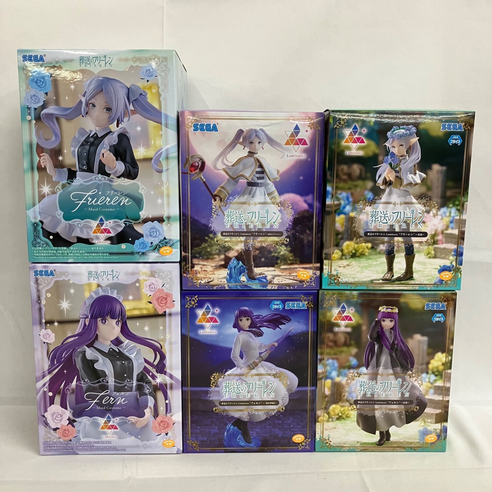 葬送のフリーレン　フリーレン　フィギュア　2種６個セット 未開封 葬送のフリーレン Luminasta フリーレン フェルン フィギュア 6