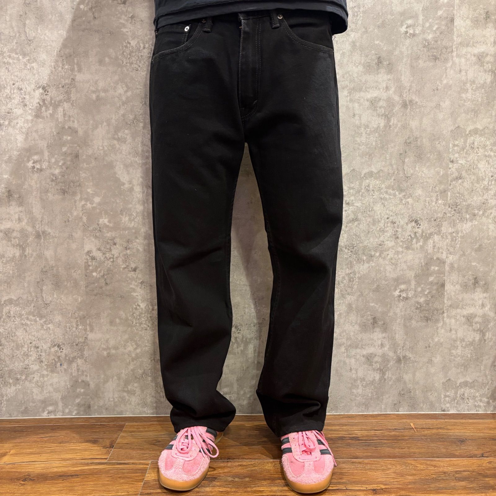 USA古着 LEVI S リーバイス 505 ブラックデニム 00s カジュアル Iライン 34×32