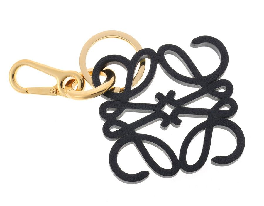 ロエベ LOEWE アナグラム チャーム キーリング カーフ グリーン系 商品番号 S-159378