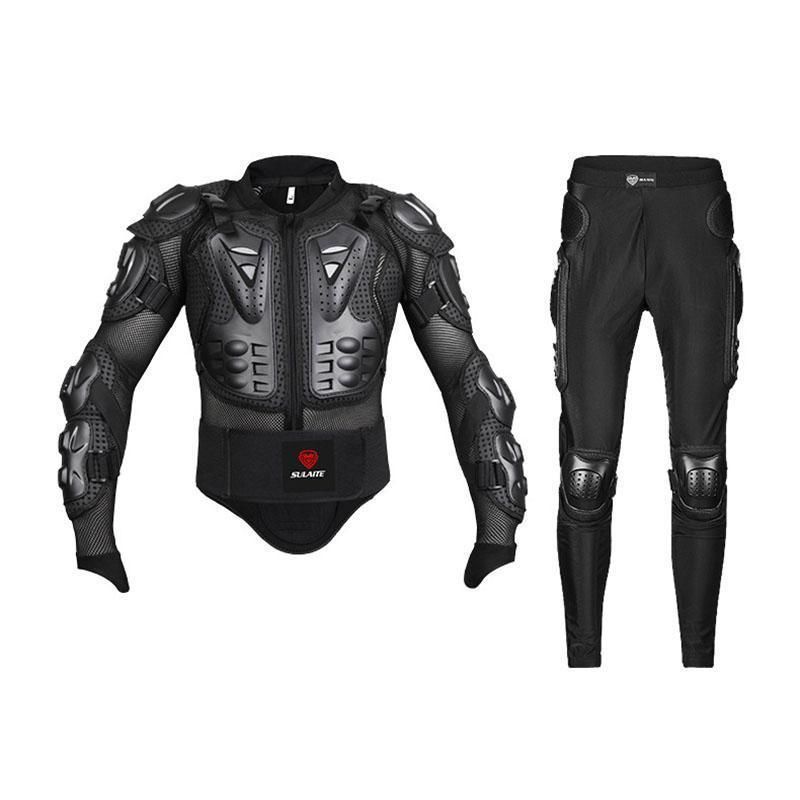 上下セット バイクジャケット バイクパンツ プロテクター バイク用 オートバイプロテクター 転倒防護ボディプロテクター 胸 背中 腰 肘 耐衝撃