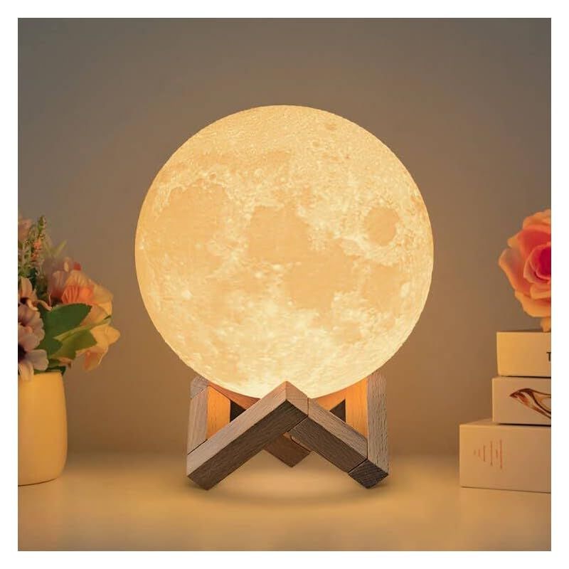 ☆彡TOOGE 間接照明 おしゃれ プレゼント 女性 人気 月ライト【4代目】 3Dプリント usb充電 タッチ調光 無段階調光 誕生日プレゼント 1