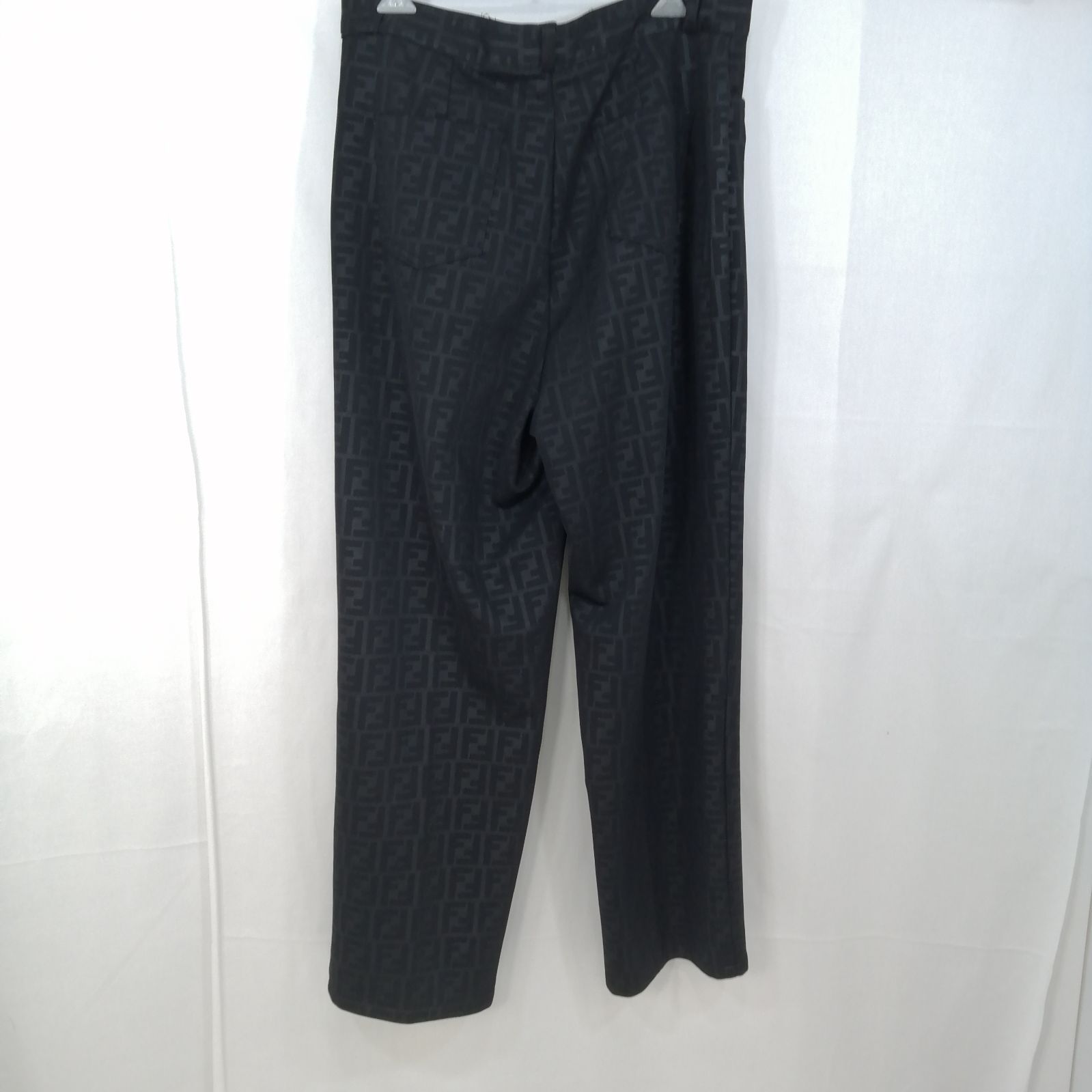 FENDI フェンディ ズッカ柄 パンツ ブラック Lサイズ