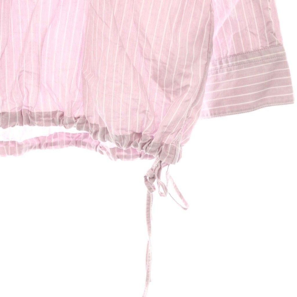  ジャーナル JOURNAL 25 SS ハードマンズリネン混 スキッパーシャツ 長袖 ピンク ホワイト ES OS 長袖 シャツ ブラウス