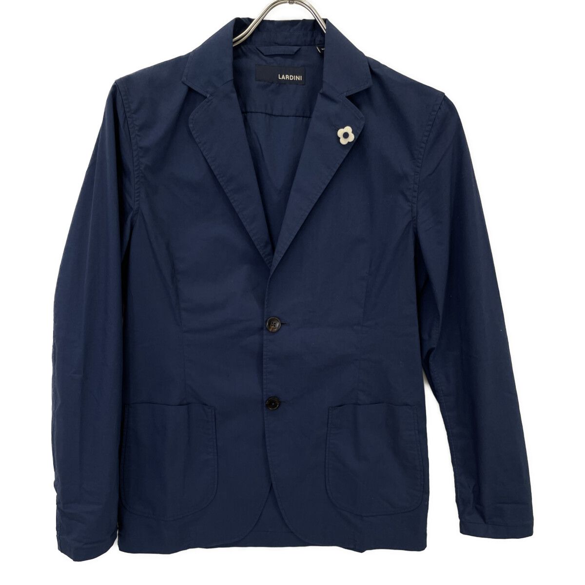 LARDINI ラルディーニ ﾈｲﾋﾞｰ ﾌﾞｰﾄﾆｴｰﾙ ｺｯﾄﾝ×ﾎﾟﾘｴｽﾃﾙ ﾃｰﾗｰﾄﾞｼﾞｬｹｯﾄ XS