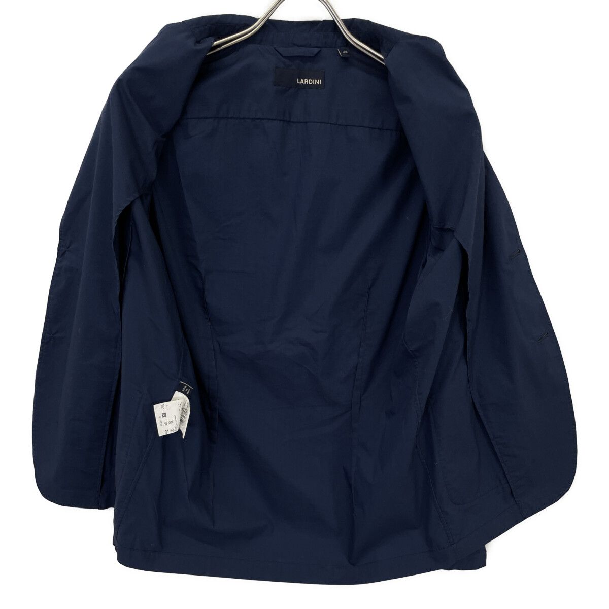 LARDINI ラルディーニ ﾈｲﾋﾞｰ ﾌﾞｰﾄﾆｴｰﾙ ｺｯﾄﾝ×ﾎﾟﾘｴｽﾃﾙ ﾃｰﾗｰﾄﾞｼﾞｬｹｯﾄ XS