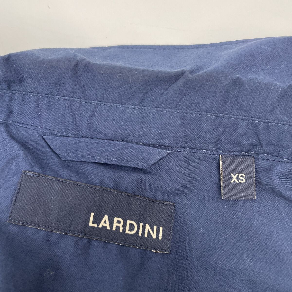 LARDINI ラルディーニ ﾈｲﾋﾞｰ ﾌﾞｰﾄﾆｴｰﾙ ｺｯﾄﾝ×ﾎﾟﾘｴｽﾃﾙ ﾃｰﾗｰﾄﾞｼﾞｬｹｯﾄ XS