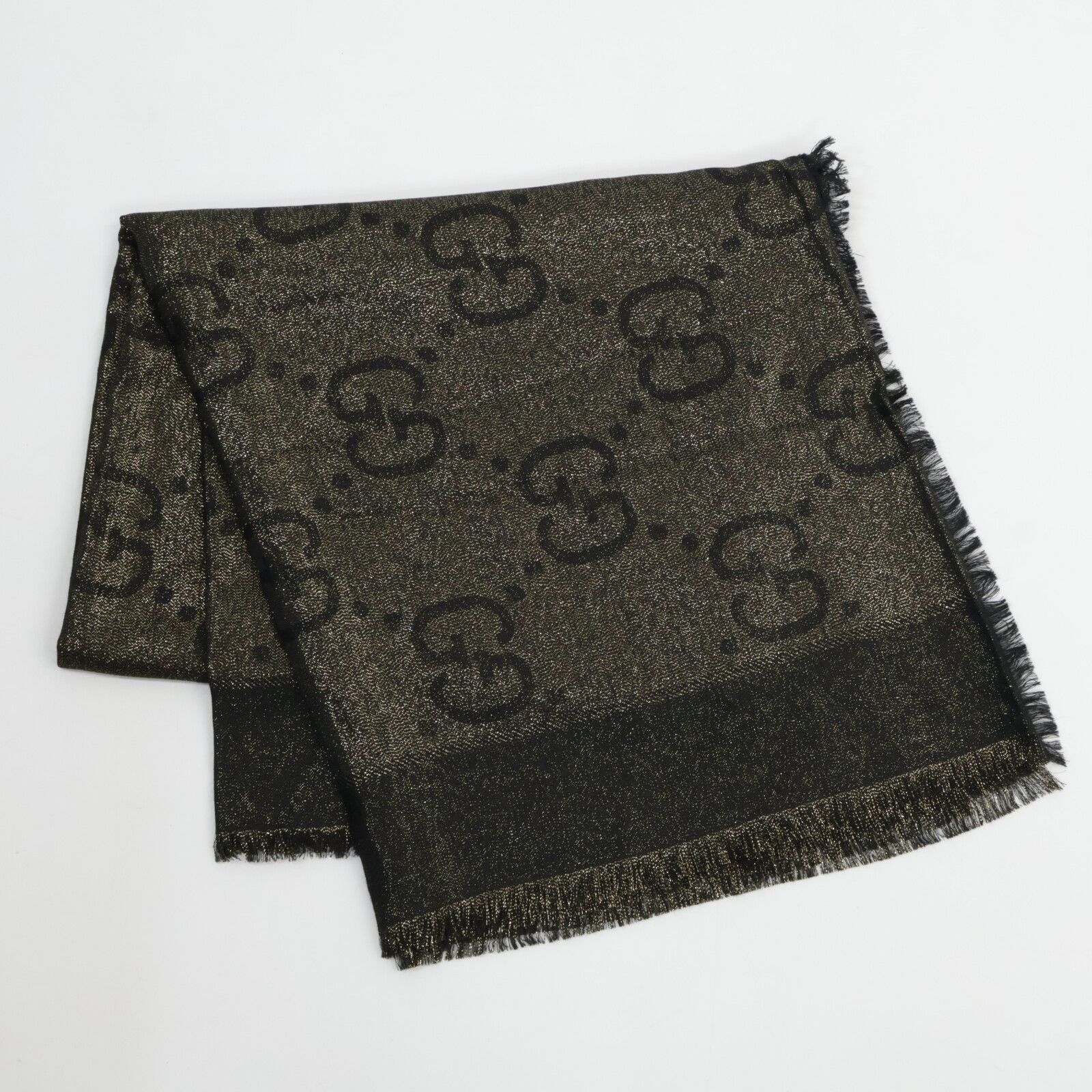 GUCCI グッチ 正規 694839 3 G 720 GGラメ ジャカード ショール 140 X cm