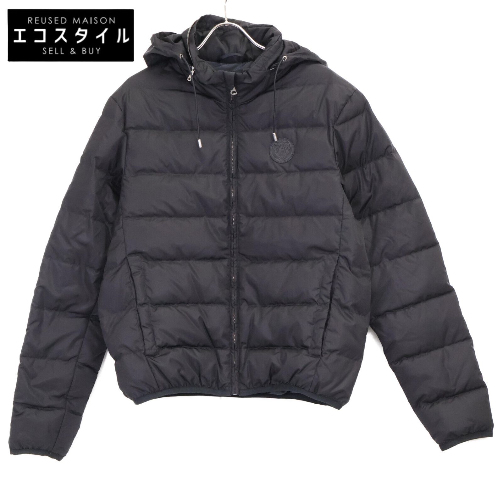 GUCCI グッチ 439366 Z735A ナイロン ヒステリアロゴ GGロゴ ダウンジャケット 48