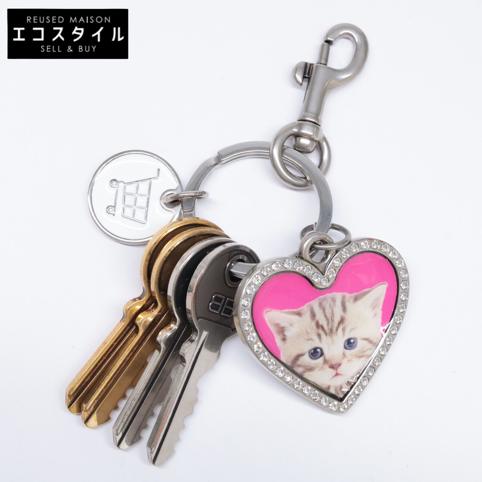 BALENCIAGA バレンシアガ 【美品】8290002ABS68486 Heart キャット