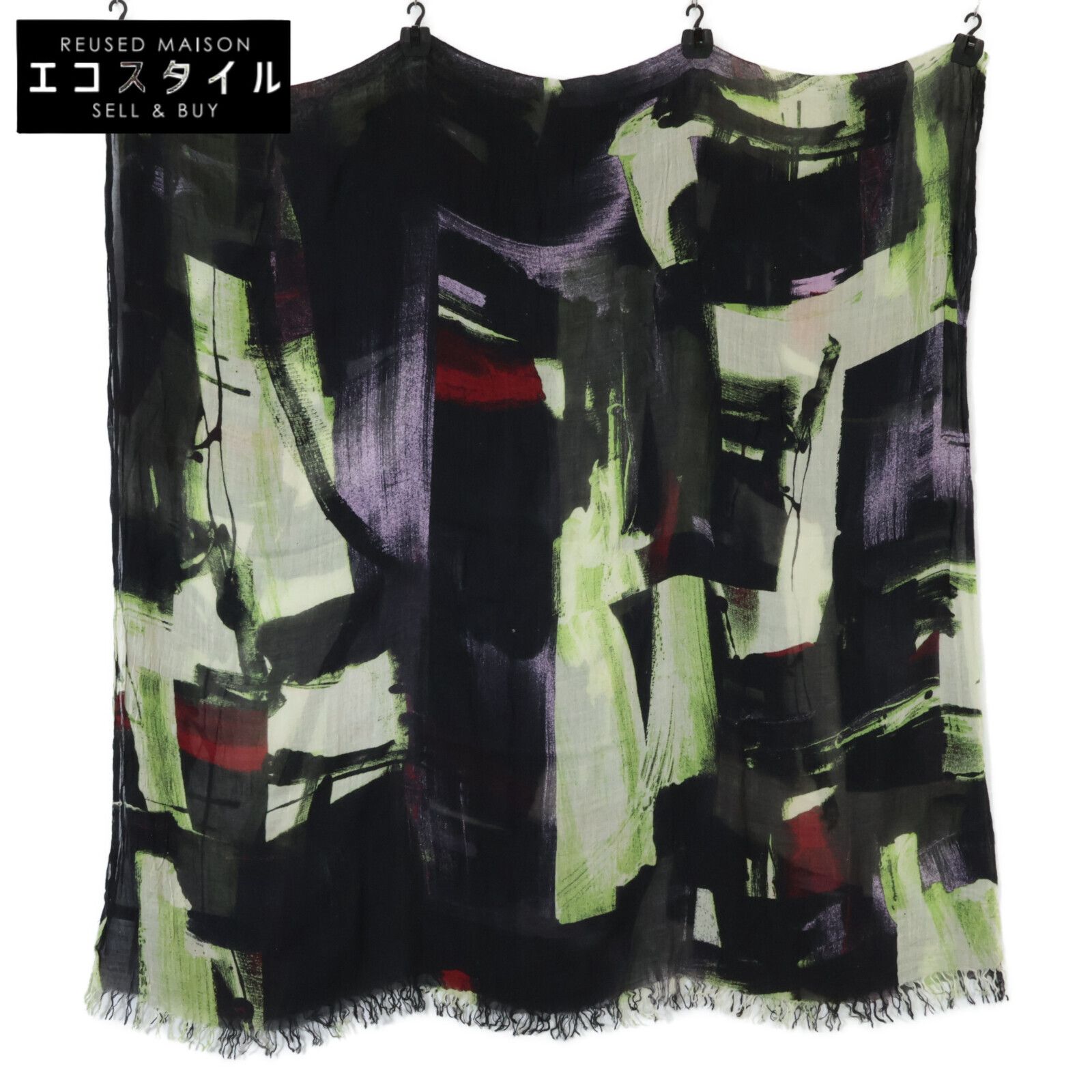 Y s ワイズ YQ-L01-290 レーヨン シルク プリント