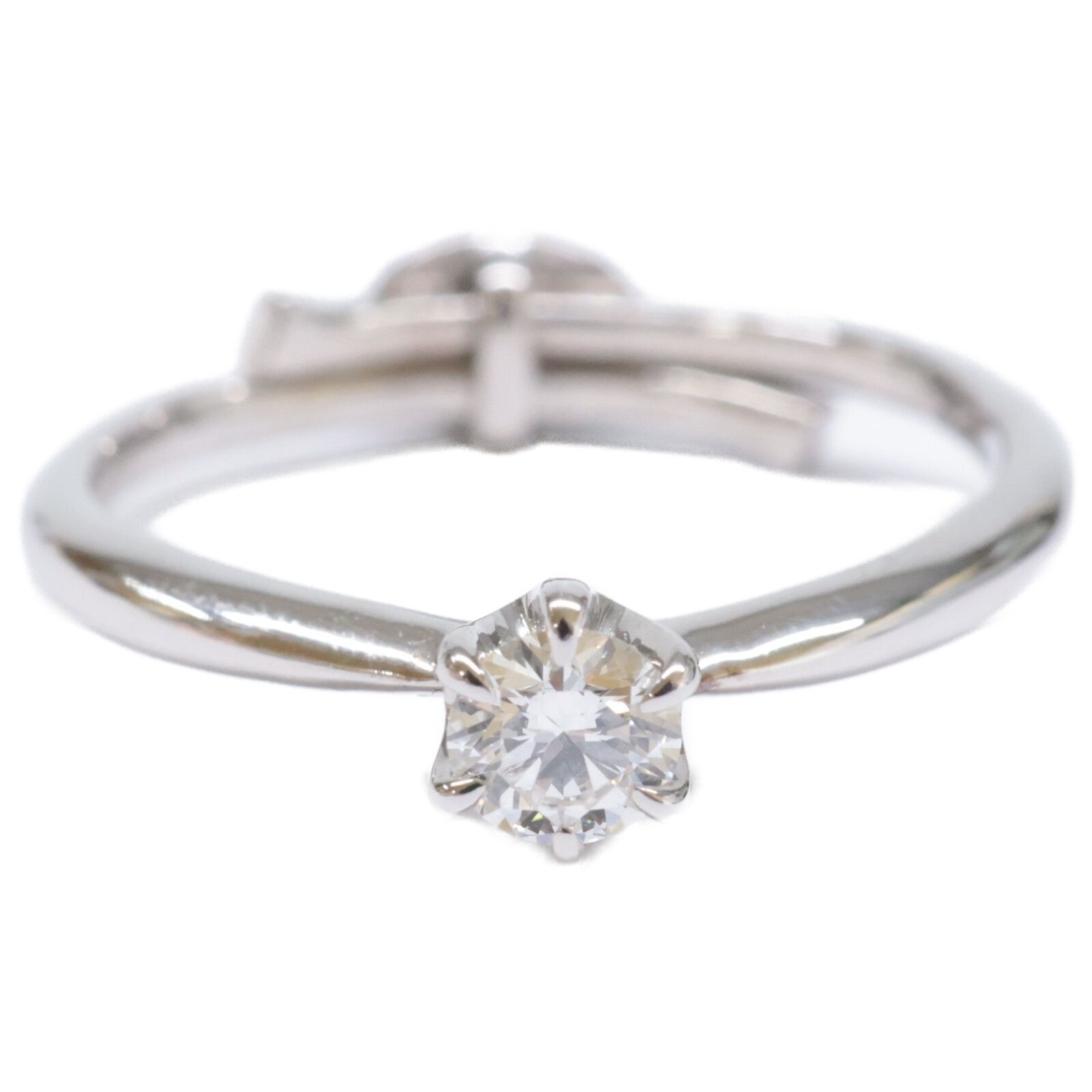 銀座ダイヤモンドシライシ SV 950 Smile propose ring スマイルプロポーズ 0.202 ct ダイヤモンド 9号