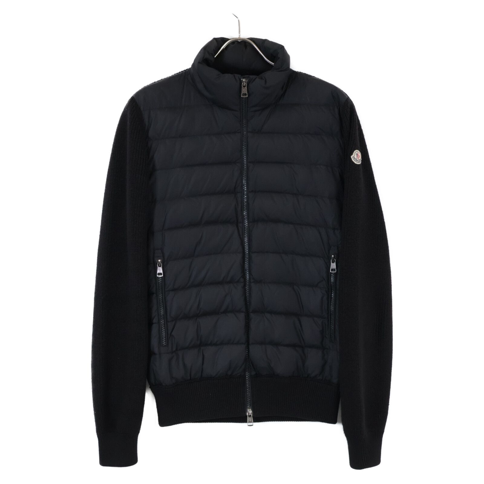 MONCLER モンクレール MAGLIONE TRICOT CARDIGAN ニット切替 ダウンジャケット S